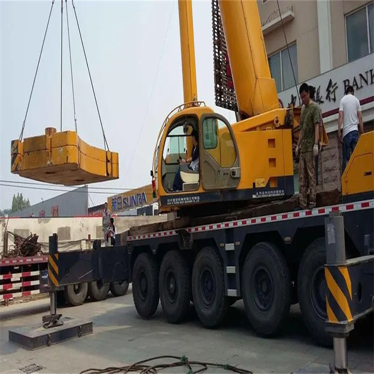 铜陵铜官当地吊车出租|机器吊装|75吨|工厂搬迁服务